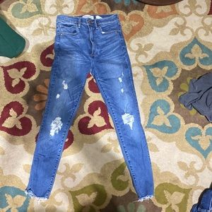 Abercrombie ultra high rise super skinny jeans